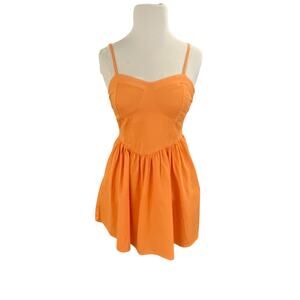 Vintage Y2K Women American Eagle Babydoll Cami Top Size XS Orange Dress NWT